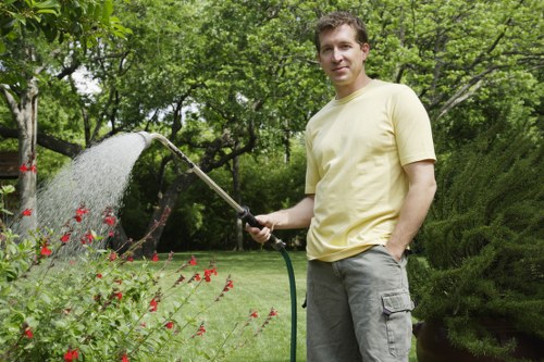 Silvertown garden care team improving a residential outdoor space