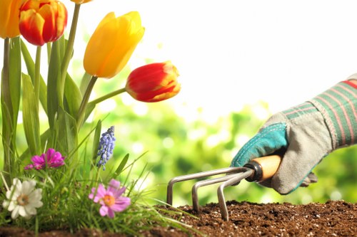 Local transfer station handling recyclable garden materials